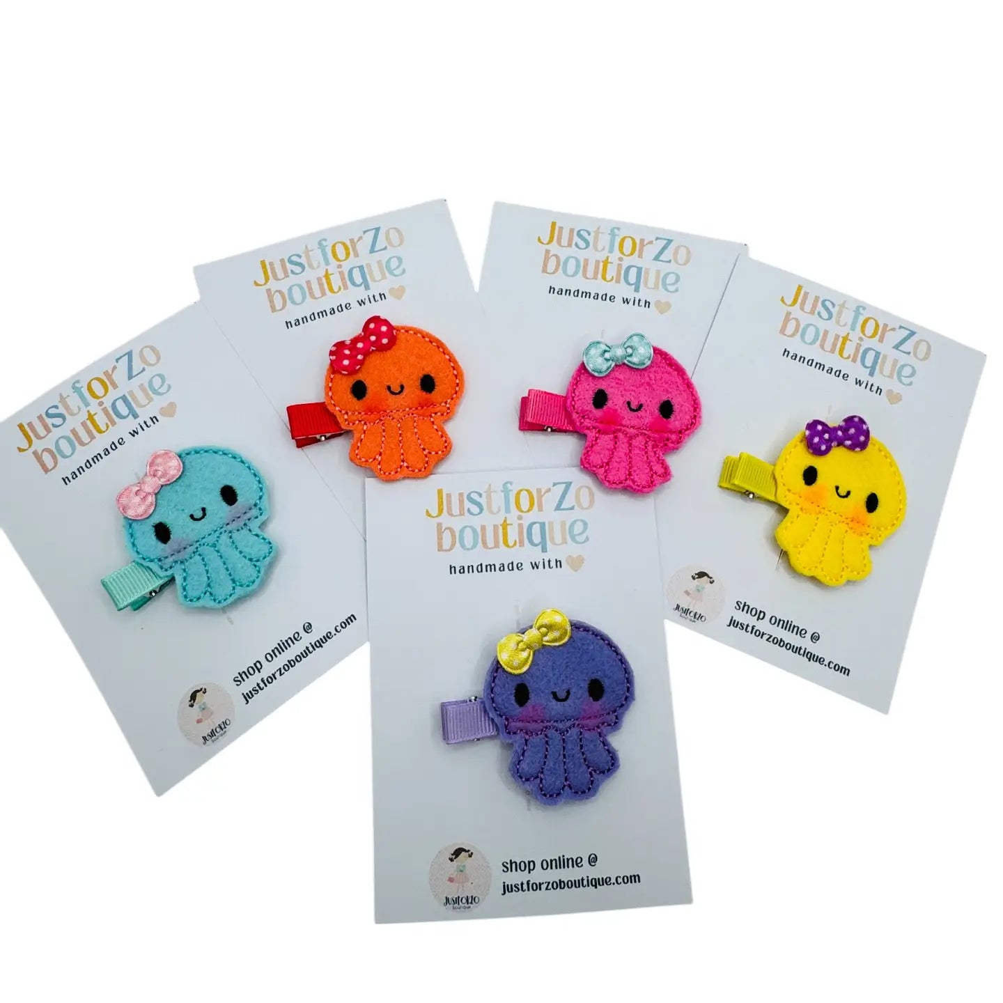 Jumpin' Jelly Fish Hair Clips
