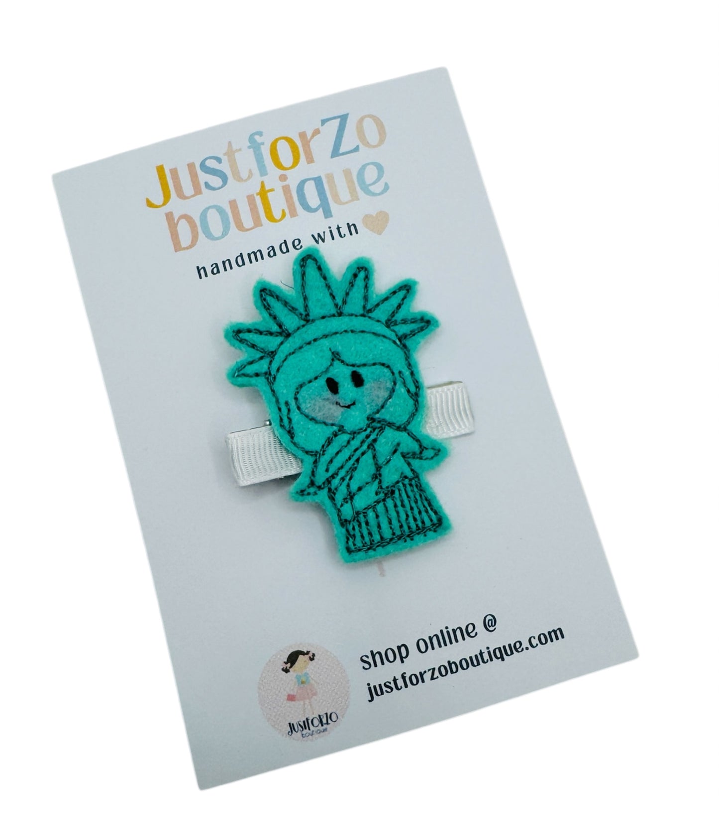 Statue of Liberty Hair Clips