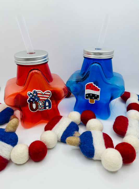 4th of July Embellished Cups