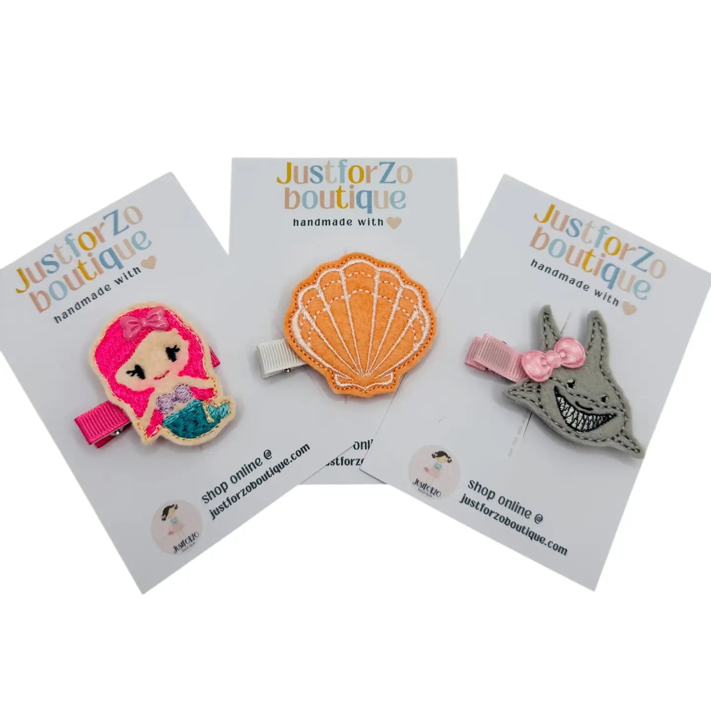 Juego de clips de aletas de sirena 