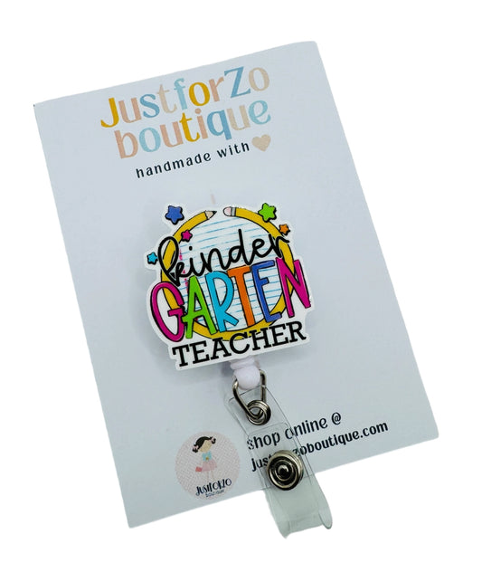 Kindergarten Teacher Badge Reel