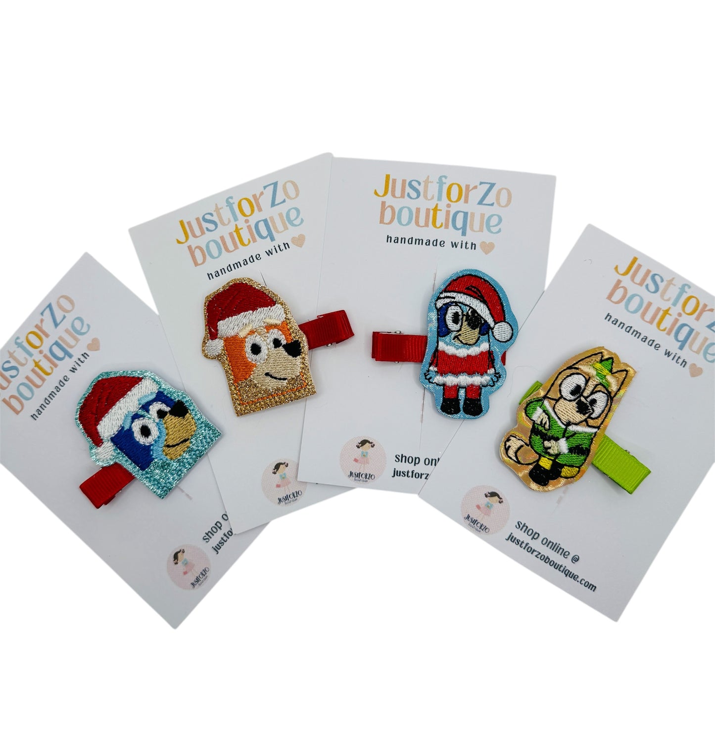 Aussie Santa Friends Hair Clips