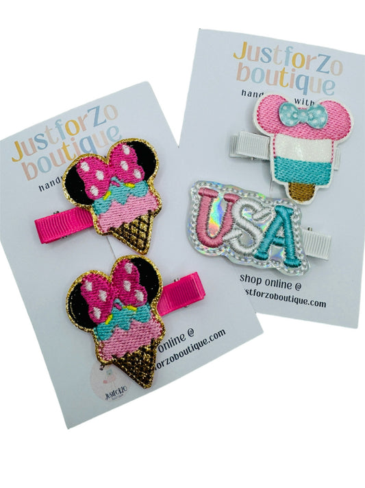 Whimsy Cone Hair Clips, USA