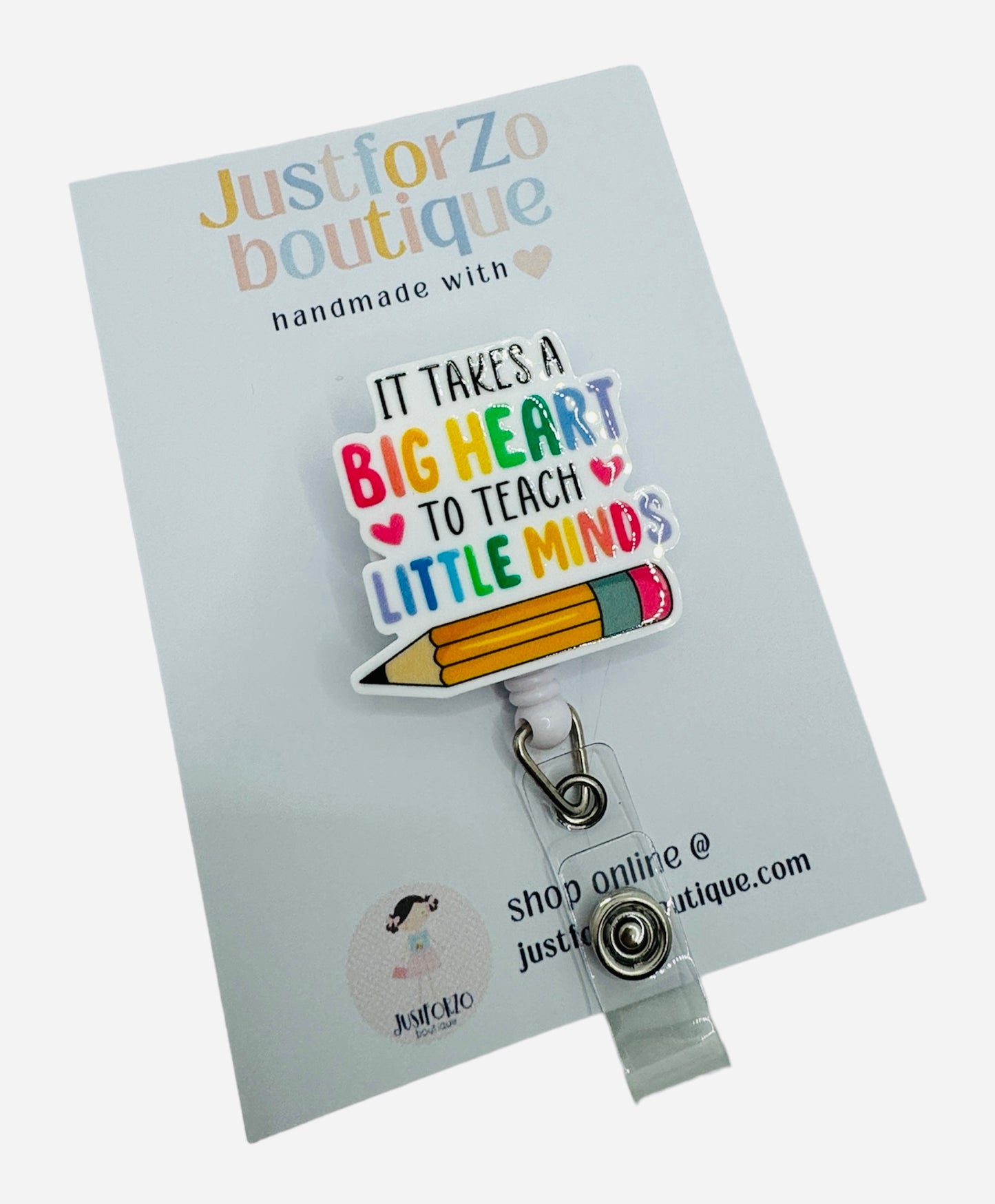 Teacher Little Minds Badge Reel