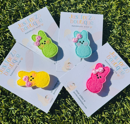 Easter Bunny Hair Clips