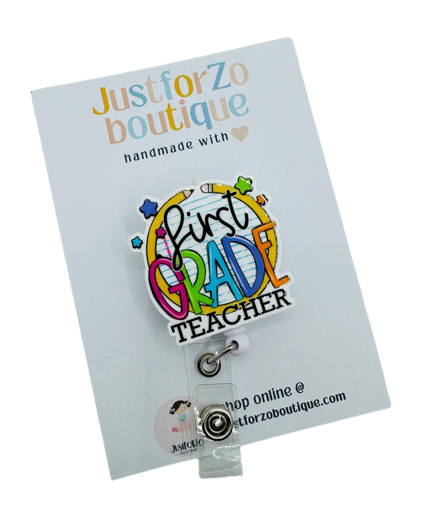 First Grade Teacher Badge Reel